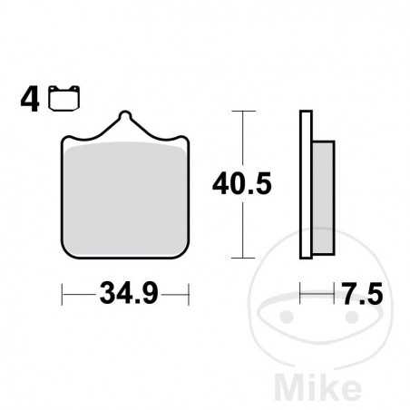 TRW carbon brake pads CRQ ALTN: 7321482 787.36.64
