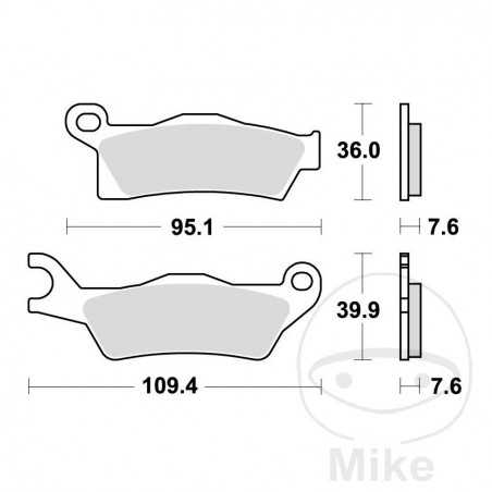 TRW SINTERED BRAKE PADS SI ALTN: 7370102 787.00.24