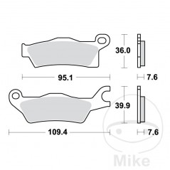 TRW SINTERED BRAKE PADS SI ALTN: 7370102 787.00.25