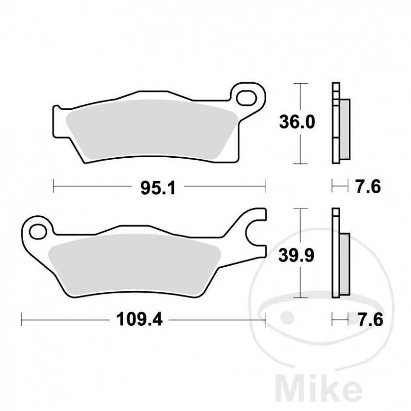 TRW SINTERED BRAKE PADS SI ALTN: 7370102 787.00.25
