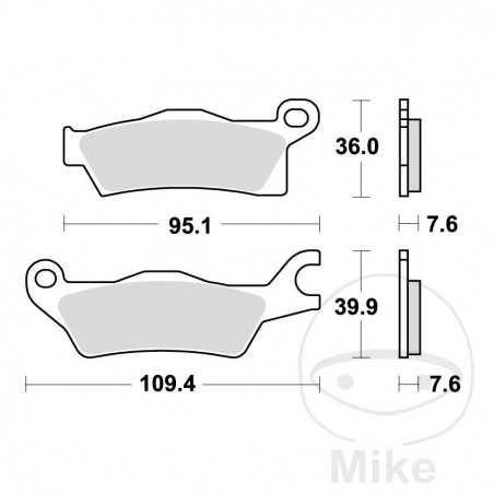 TRW SINTERED BRAKE PADS SI ALTN: 7370102 787.00.25