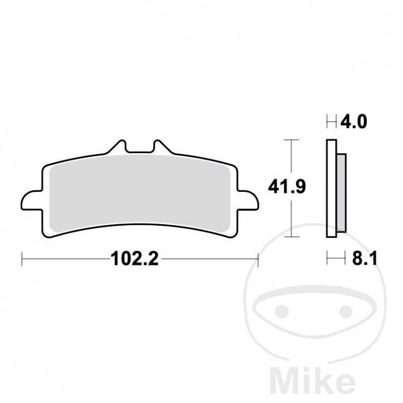 TRW carbon brake pads CRQ ALTN: 7320012 787.00.86