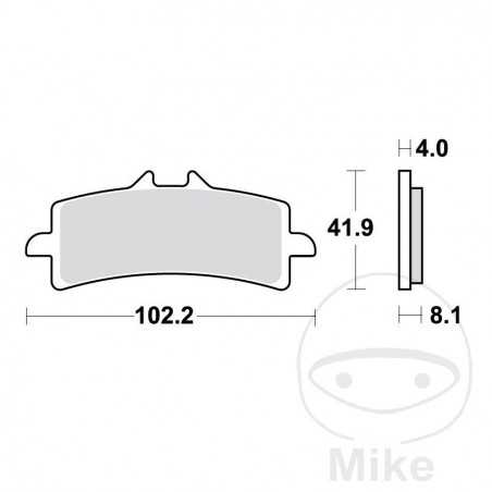 TRW carbon brake pads CRQ ALTN: 7320012 787.00.86