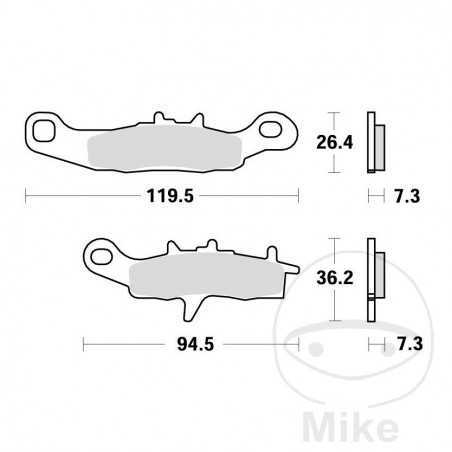 TRW Standard brake pads OFFROAD ALTN: 7321318 787.54.38