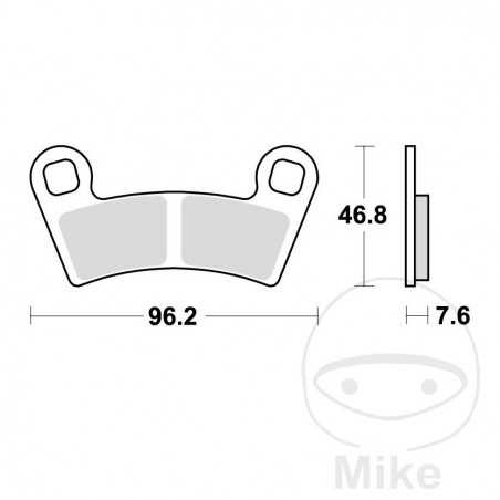 TRW SINTERED BRAKE PADS SI ALTN: 7370015 787.00.39