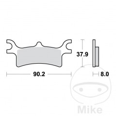TRW SINTERED BRAKE PADS SI ALTN: 7325657 787.00.48