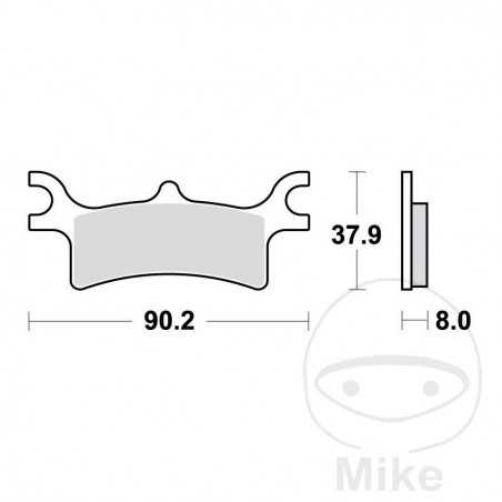 TRW SINTERED BRAKE PADS SI ALTN: 7325657 787.00.48
