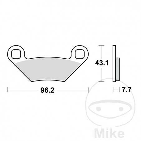 TRW SINTERED BRAKE PADS SI ALTN: 7370034 787.00.57