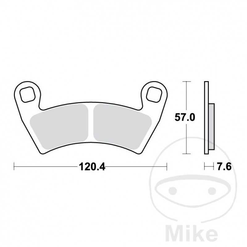 TRW SINTERED BRAKE PADS SI ALTN: 7370099 787.00.64