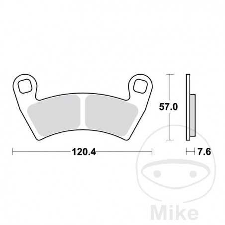 TRW SINTERED BRAKE PADS SI ALTN: 7370099 787.00.64
