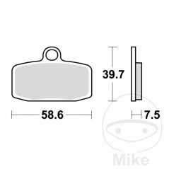 TRW SINTERED BRAKE PADS SI ALTN: 7376901 787.00.77