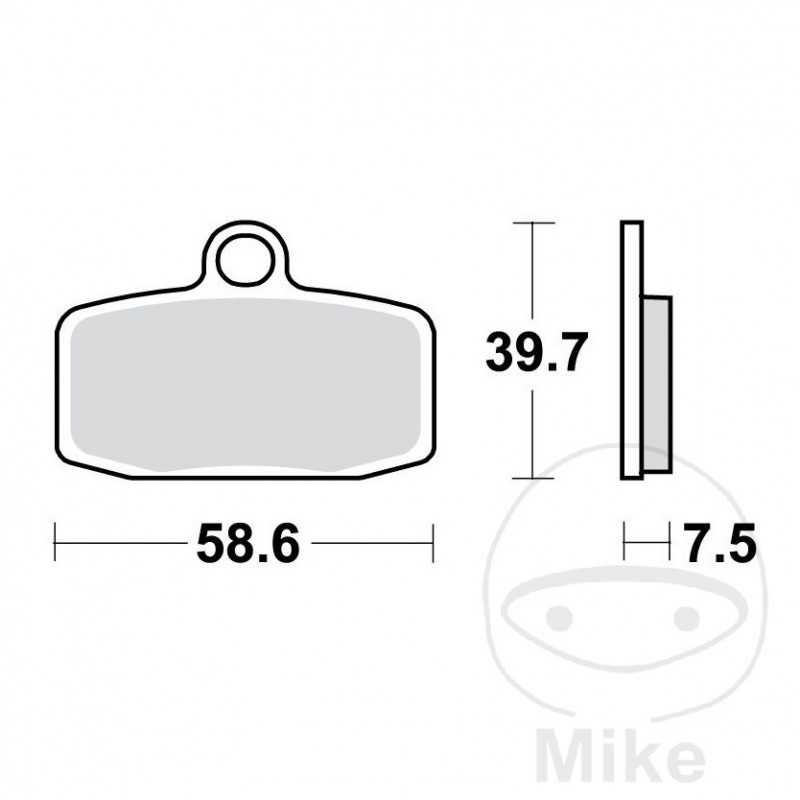 TRW SINTERED BRAKE PADS SI ALTN: 7376901 787.00.77