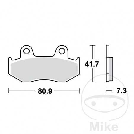 TRW Standard brake pads ALTN: 7326978 787.10.31