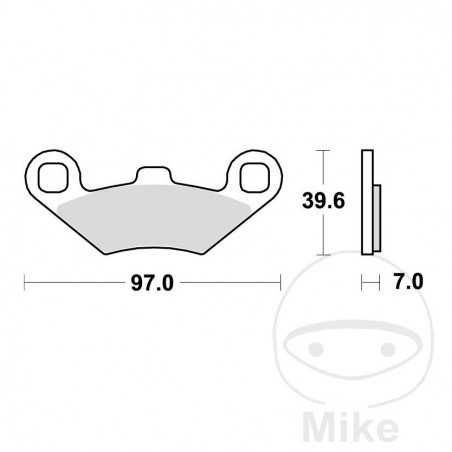 TRW SINTERED BRAKE PADS SCOOTER ALTN: 7370113 787.00.81