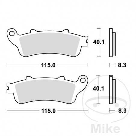 TRW Standard brake pads ALTN: 7370087 787.00.74