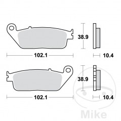TRW Standard brake pads ALTN: 7322670 787.13.04