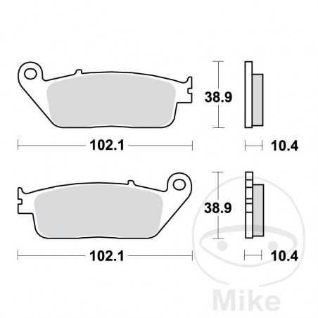 TRW Standard brake pads ALTN: 7322670 787.13.04