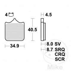 TRW Pastillas de freno carbono CRQ ALTN: 7320014 787.02.98