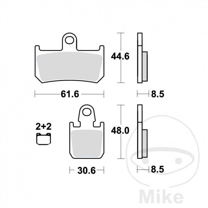 TRW carbon brake pads CRQ ALTN: 7320011 787.51.56