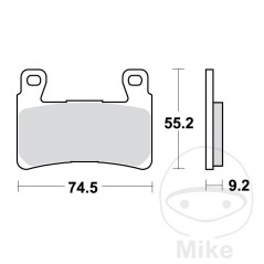 TRW Sintered front brake pads ALTN: 7329741 787.01.27