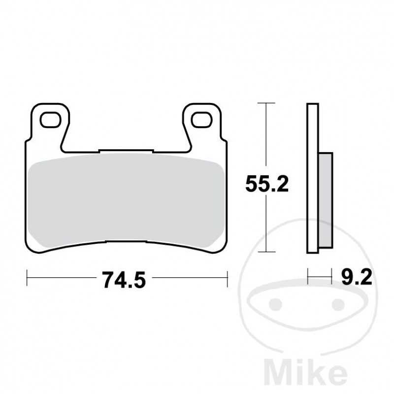 TRW Sintered front brake pads ALTN: 7329741 787.01.27