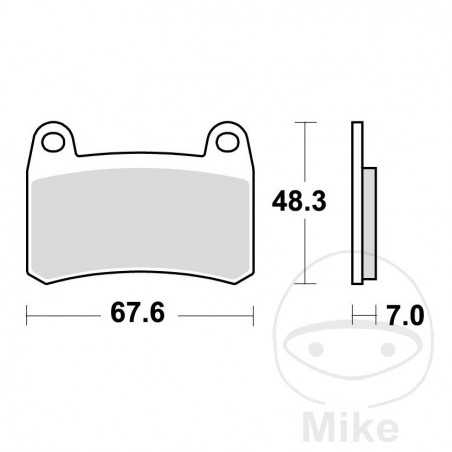 TRW Sintered front brake pads ALTN: 7370227 787.01.33