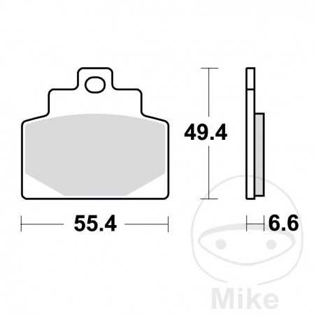 TRW SINTERED BRAKE PADS SCOOTER ALTN: 7370214 787.01.34