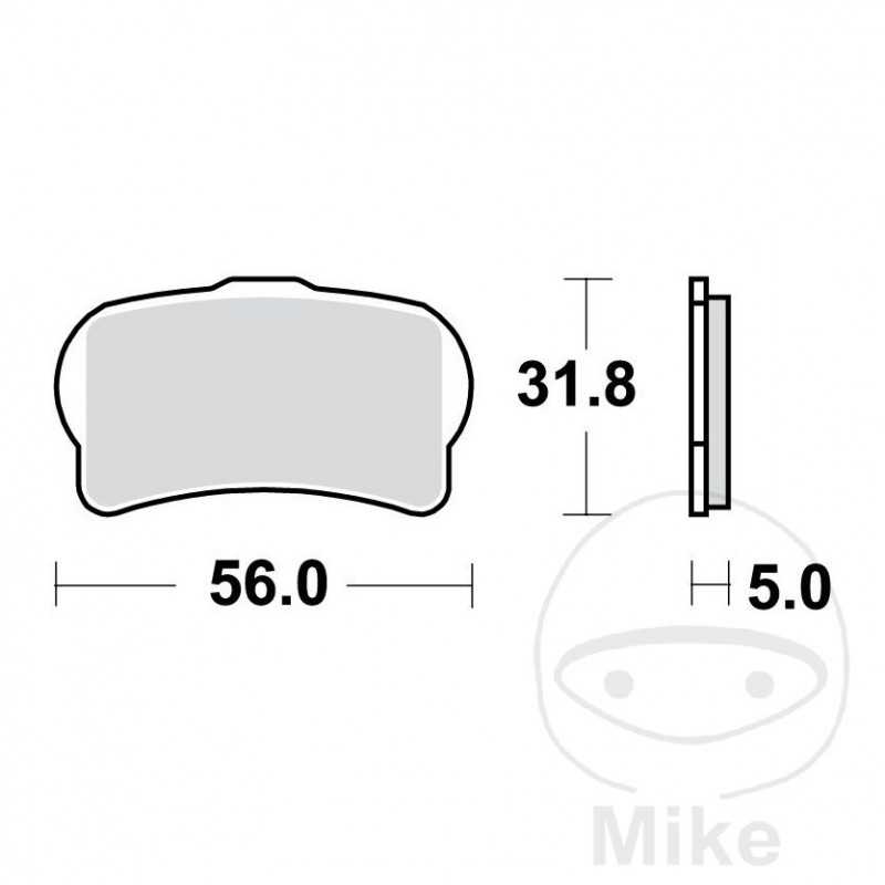TRW PASTILLAS DE FRENO SINTERIZADAS RSI ALTN: 7320043 787.01.35