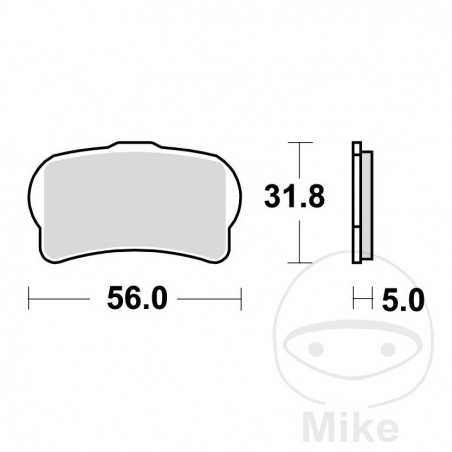 TRW SINTERED BRAKE PADS RSI ALTN: 7320043 787.01.35