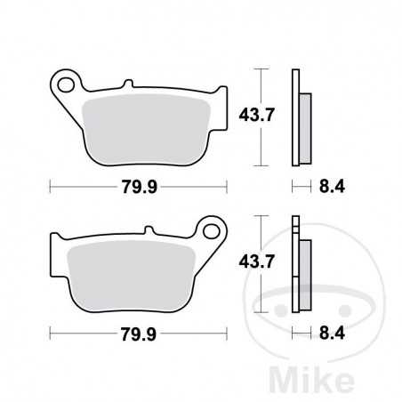 TRW Standard brake pads SCOOTER ALTN: 7322670 787.01.42