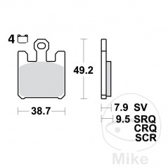 TRW carbon brake pads CRQ ALTN: 7321524 787.40.68