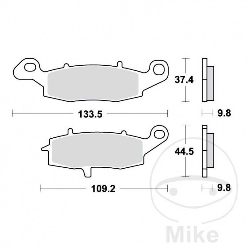 TRW Sintered rear brake pads ALTN: 7377047 787.01.56