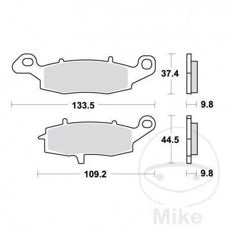 TRW Sintered rear brake pads ALTN: 7377047 787.01.56