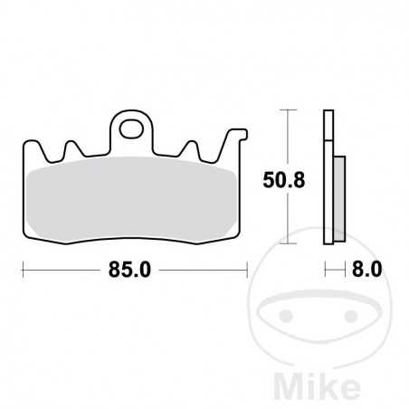 TRW carbon brake pads CRQ ALTN: 7370162 787.01.23