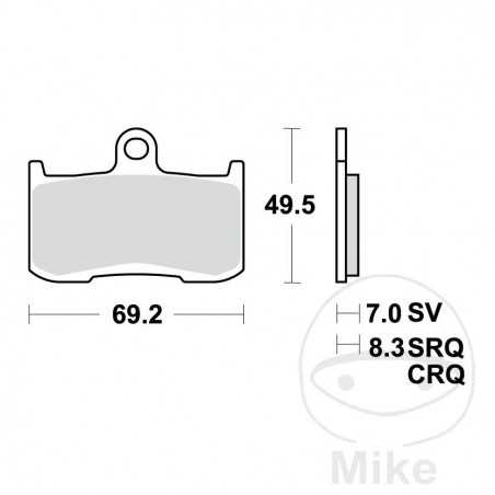 TRW carbon brake pads CRQ ALTN: 7320006 787.49.93
