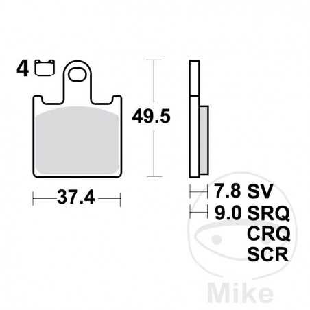 TRW Pastillas de freno carbono CRQ ALTN: 7320010 787.47.38