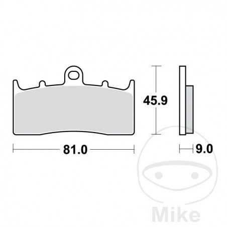 TRW Standard brake pads ALTN: 7329287 787.01.10