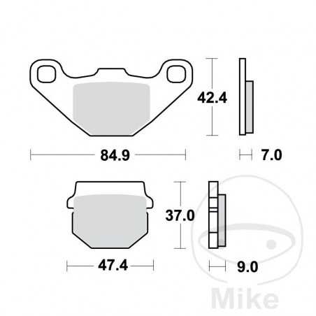 TRW Standard brake pads ALTN: 7320104 787.23.93