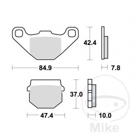 TRW Standard brake pads ALTN: 7326853 787.10.23