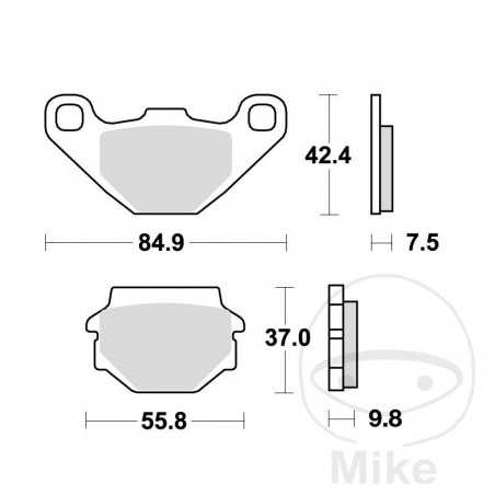TRW Standard brake pads ALTN: 7374572 787.14.86