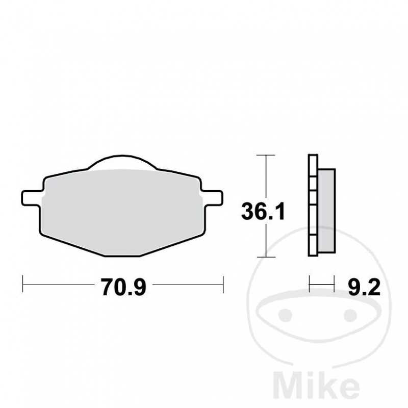 TRW Standard brake pads SCOOTER ALTN: 7320514 787.21.15