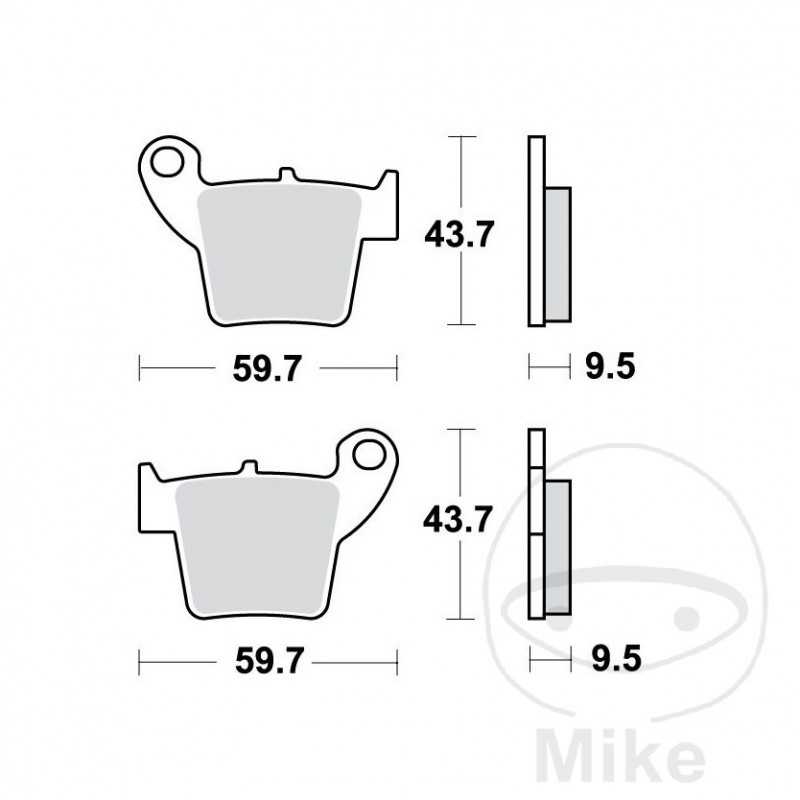 TRW Standard brake pads OFFROAD ALTN: 7323918 787.54.53
