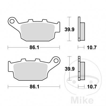 TRW Standard brake pads ALTN: 7372360 787.09.75