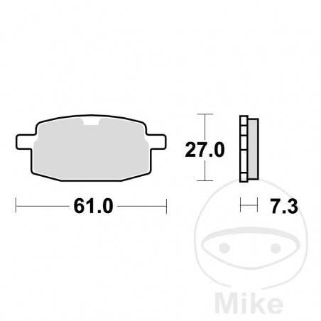 TRW Standard brake pads SCOOTER ALTN: 7320520 787.21.53