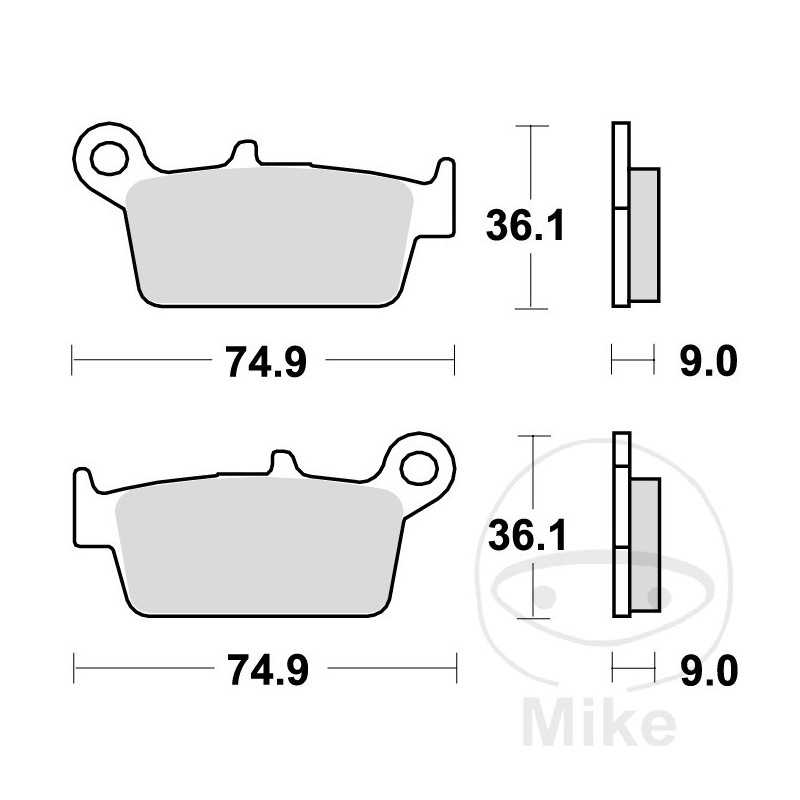 TRW Standard brake pads SCOOTER ALTN: 7321839 787.22.03
