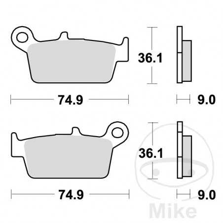 TRW Pastillas de freno estándar SCOOTER ALTN: 7321839 787.22.03