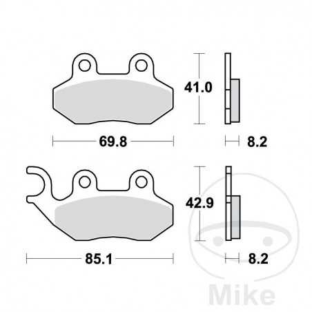 TRW Standard brake pads SCOOTER ALTN: 7320536 787.22.78