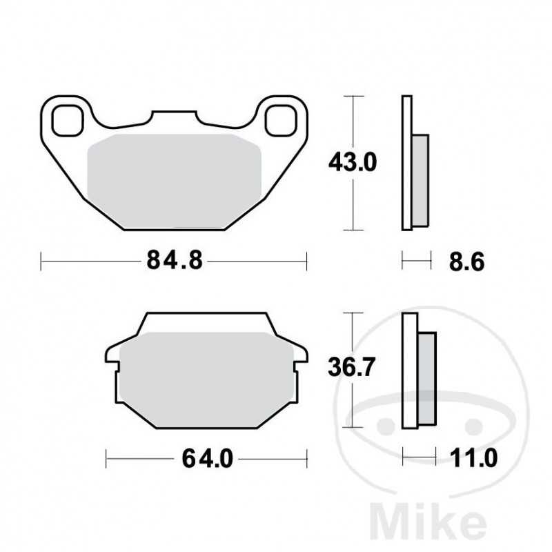 TRW Standard brake pads ALTN: 7324080 787.43.32