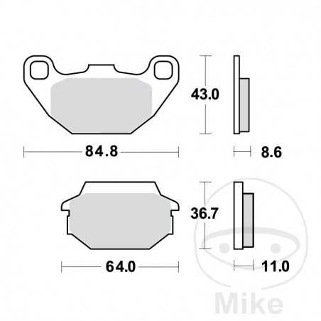 TRW Standard brake pads ALTN: 7324080 787.43.32