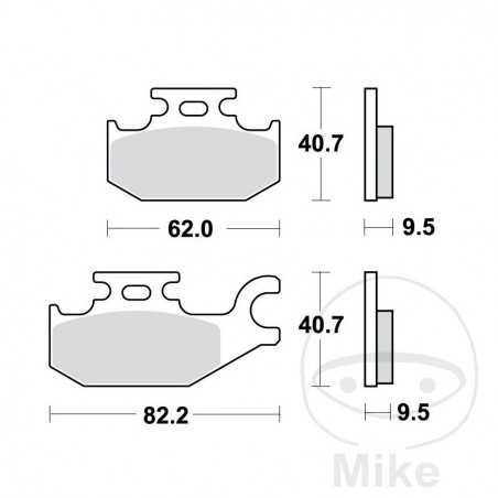TRW Standard brake pads ALTN: 7325590 787.18.82